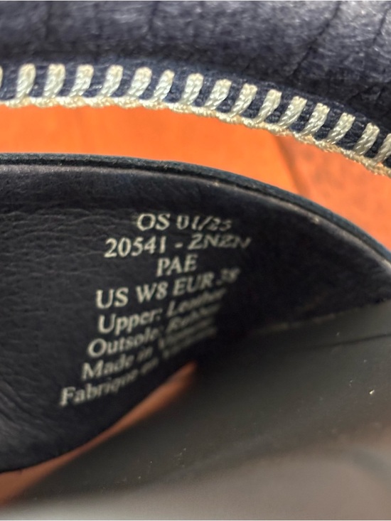 Olukai sz 8 Pae Leather Slides Platform Sandals Mood Indigo Blue - Picture 8 of 8